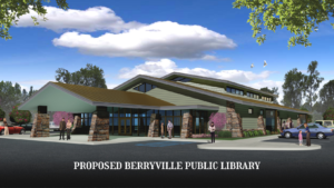 Exterior view of the proposed Berryville Public Library