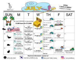 July program calendar