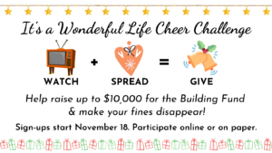It's a Wonferful Life Cheer Challenge flyer